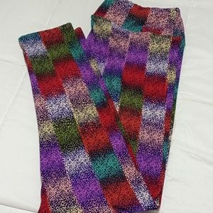 LuLaRoe TC multicolored gradient design leggings